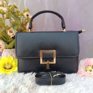 China Imported Leather Bag - কালো